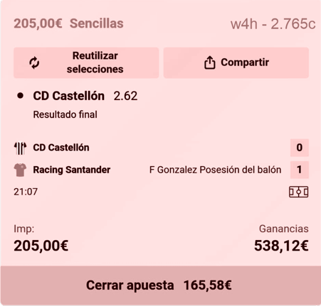 Apuesta 2.765c