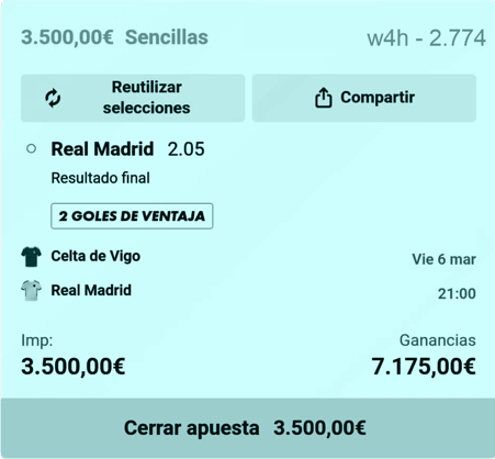 Apuesta 2.774